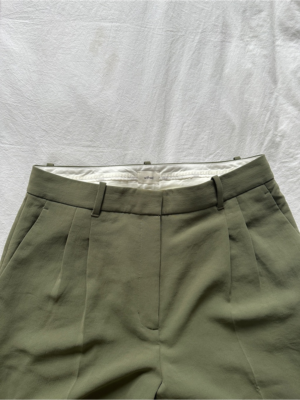 Aritzia Sage Green Effortless Pants